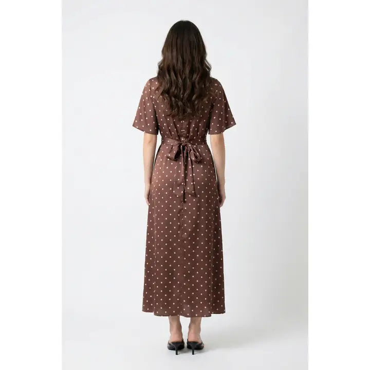 aleksandra midi dress significant other Significant Other Aleksandra Midi Dress in Green Mirage