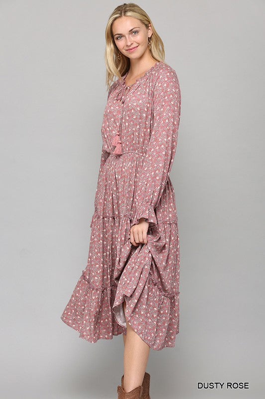 MAGNOLIA DRESS (DUSTY ROSE) BLU Couture Clothing MAGNOLIA DRESS (DUSTY ROSE) BLU Couture Clothing