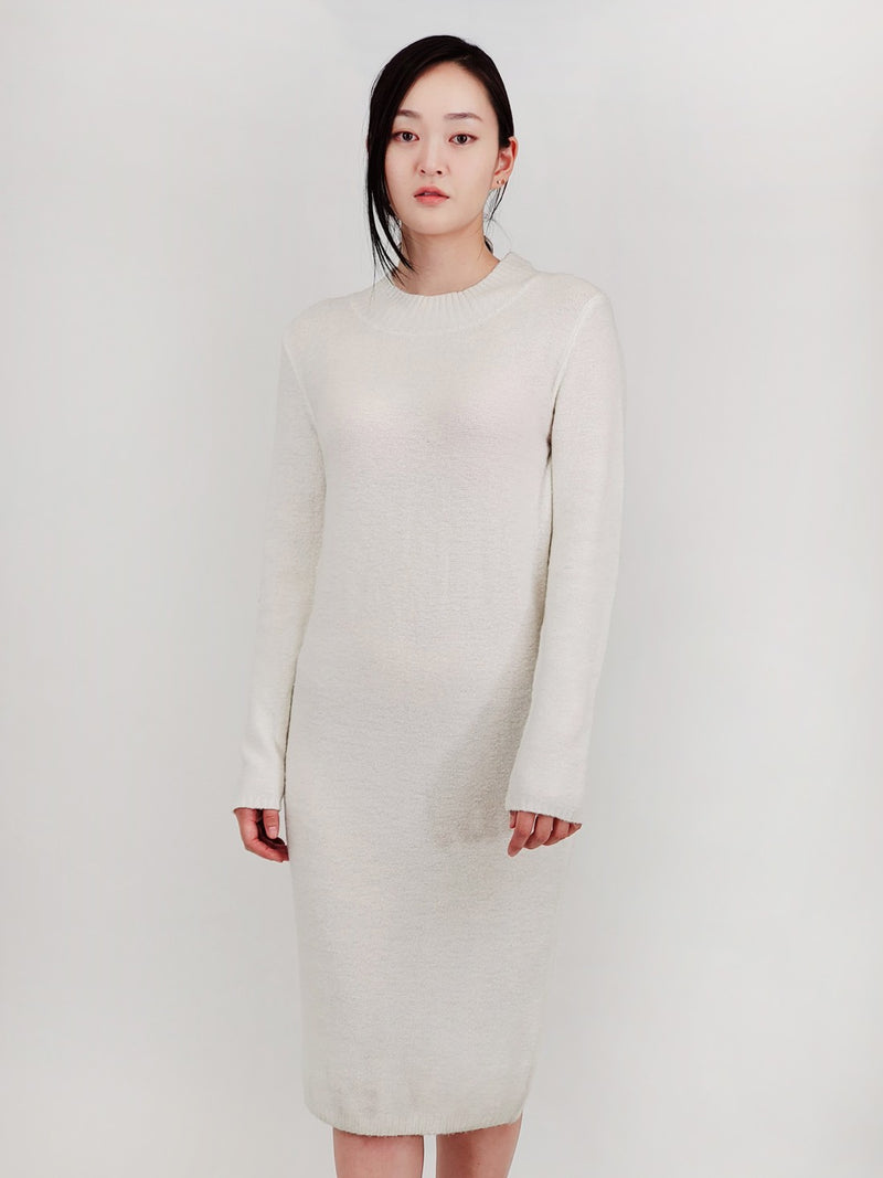 CAMILLE SWEATER DRESS (IVORY) BLU Couture Clothing CAMILLE SWEATER DRESS (IVORY) BLU Couture Clothing
