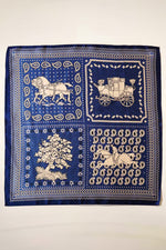 HORSE CARRAIGE PATTERN SCARF - NV