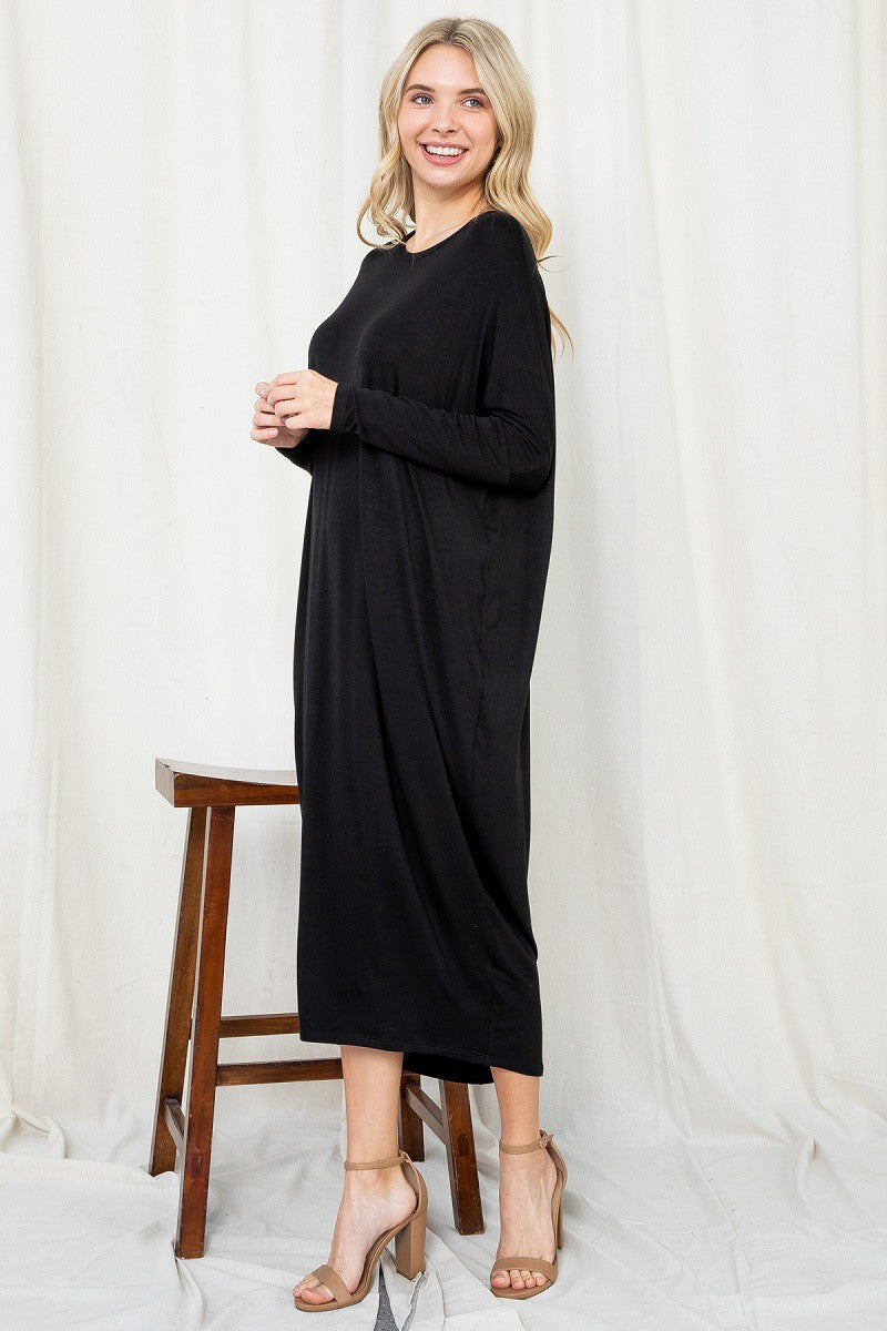 BASIC LONG T DRESS