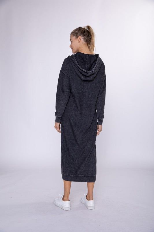 LOUNGE HOODED DRESS