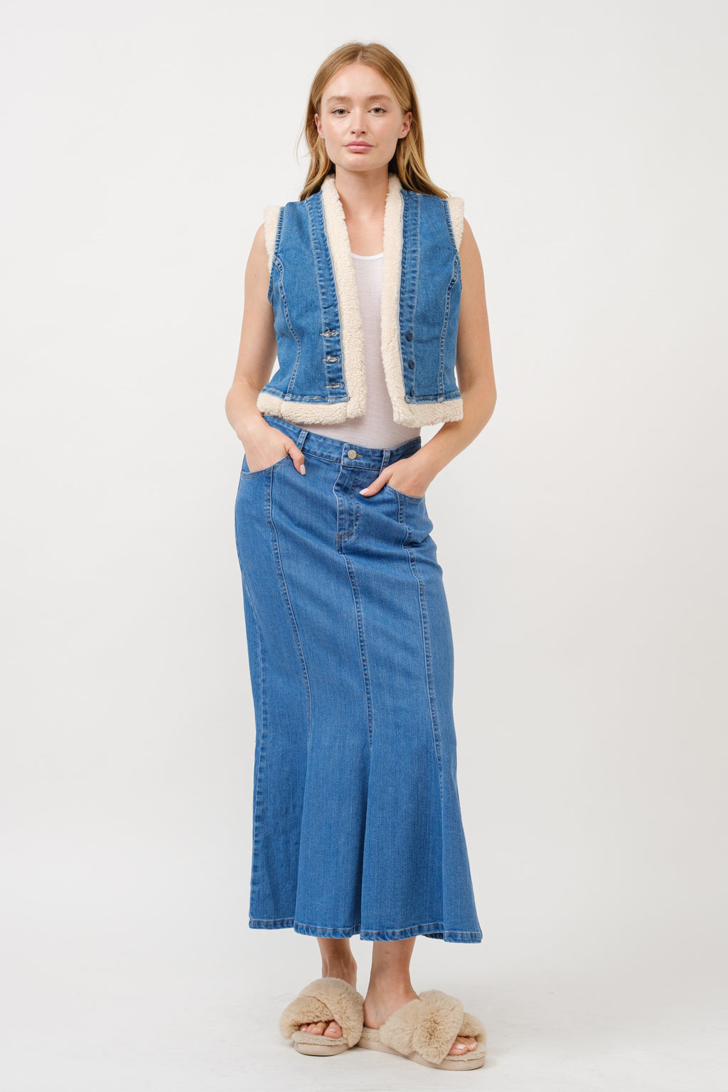 DENIM MERMAID SKIRT