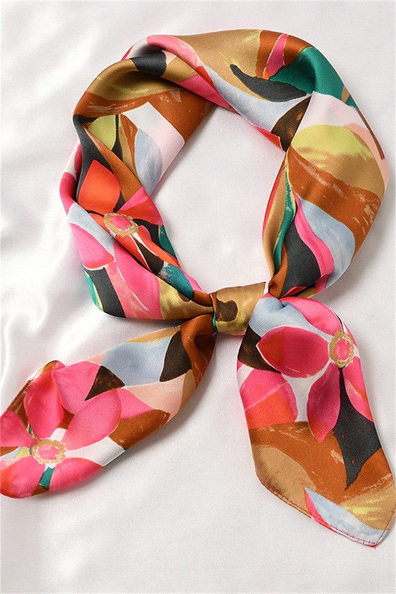 VINTAGE STYLE SILKY  SCARF