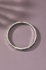 SILVER RHINESTONES BANGLE