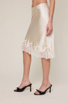 PRE ORDER SATIN LACE SLIP SKIRT