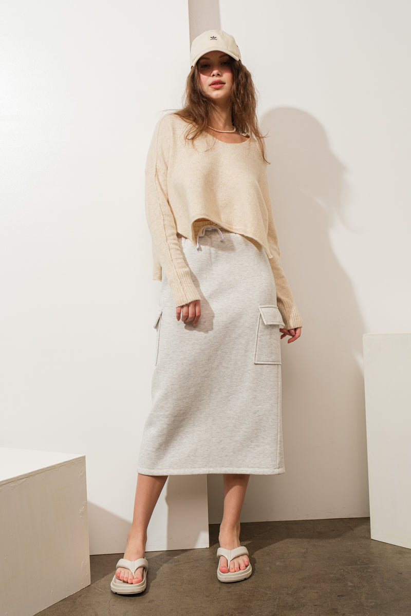 RELAXED CARGO SKIRT