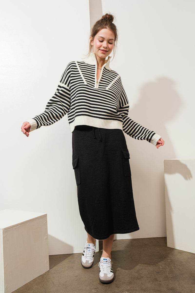 RELAXED CARGO SKIRT