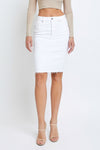 SARINA DENIM WHITE SKIRT