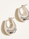 CLASSIC SILVER HOOP EARRINGS