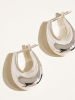 CLASSIC SILVER HOOP EARRINGS