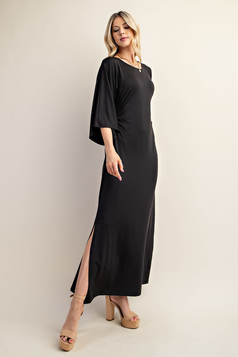 PRE ORDER - JERSEY RUCHED DRESS