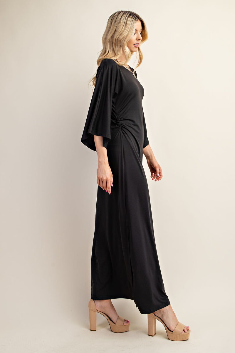 JERSEY RUCHED DRESS