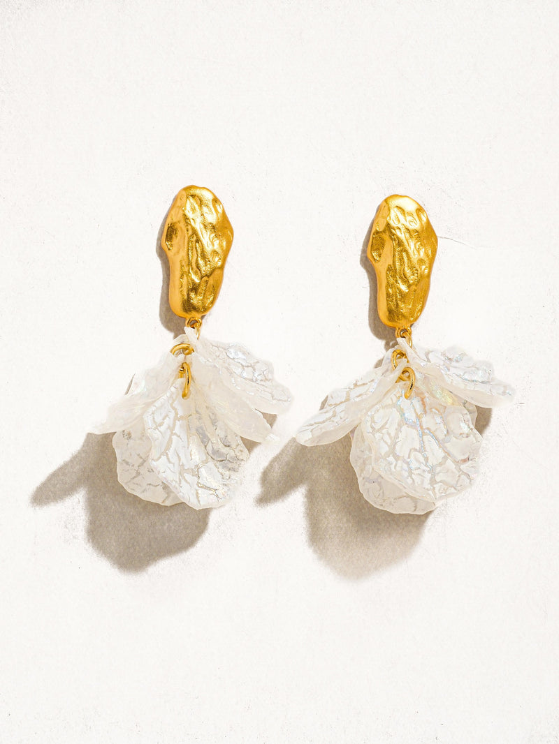 18K GOLD BOHO FLORAL EARRINGS