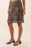 LEOPARD MESH SKIRT