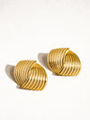 18K WAVY EARRINGS