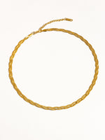 18K BRAIDED SNAKE CHAIN NECKLACE