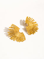 18K SUNBURST EARRINGS