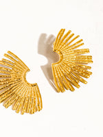 18K SUNBURST EARRINGS