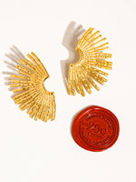 18K SUNBURST EARRINGS