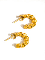 BRAID  HOOP EARRINGS