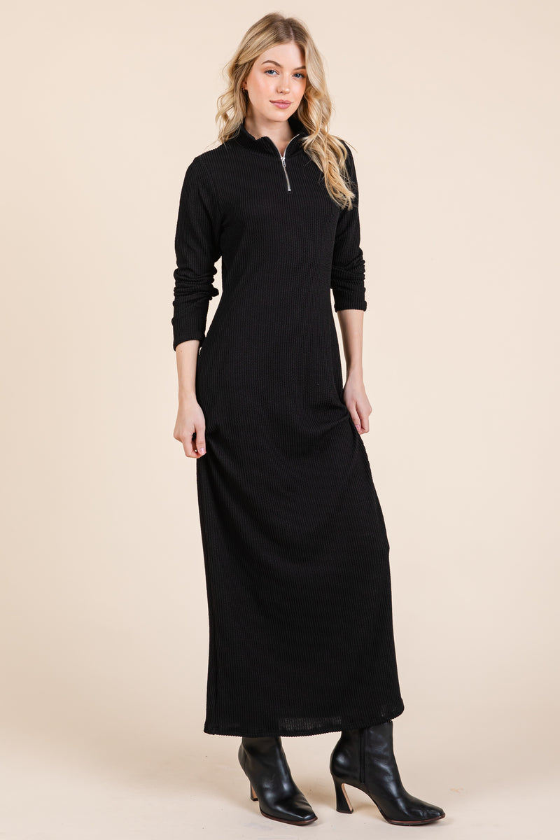 NISA RIBBED MAXI DRESS