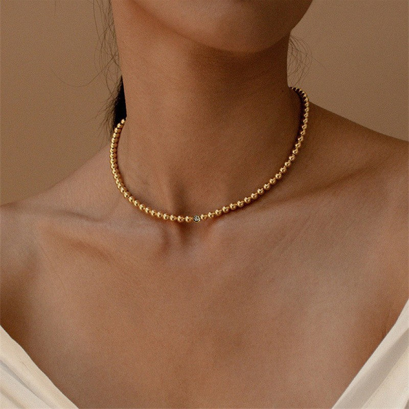 18K BEADED NECKLACE