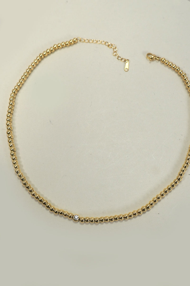 18K BEADED NECKLACE