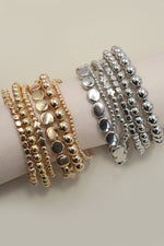 GOLD BEAD BRACELET STACK