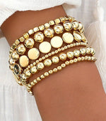 GOLD BEAD BRACELET STACK