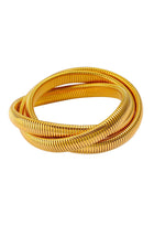 GOLD THREE LAYER BANGLE