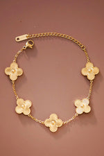18K GOLD CLOVER BRACELET