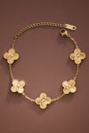 18K GOLD CLOVER BRACELET