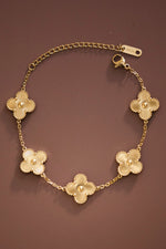 18K GOLD CLOVER BRACELET