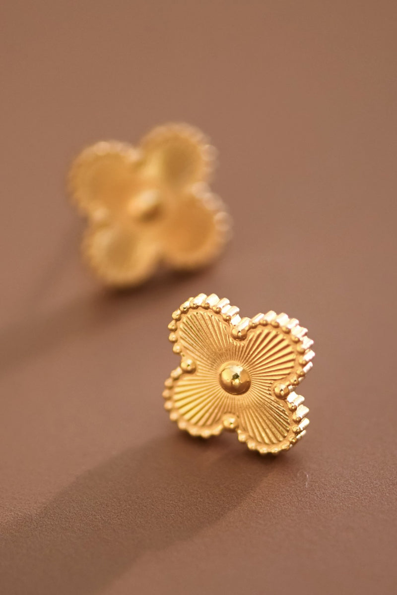 18K CLOVER EARRINGS