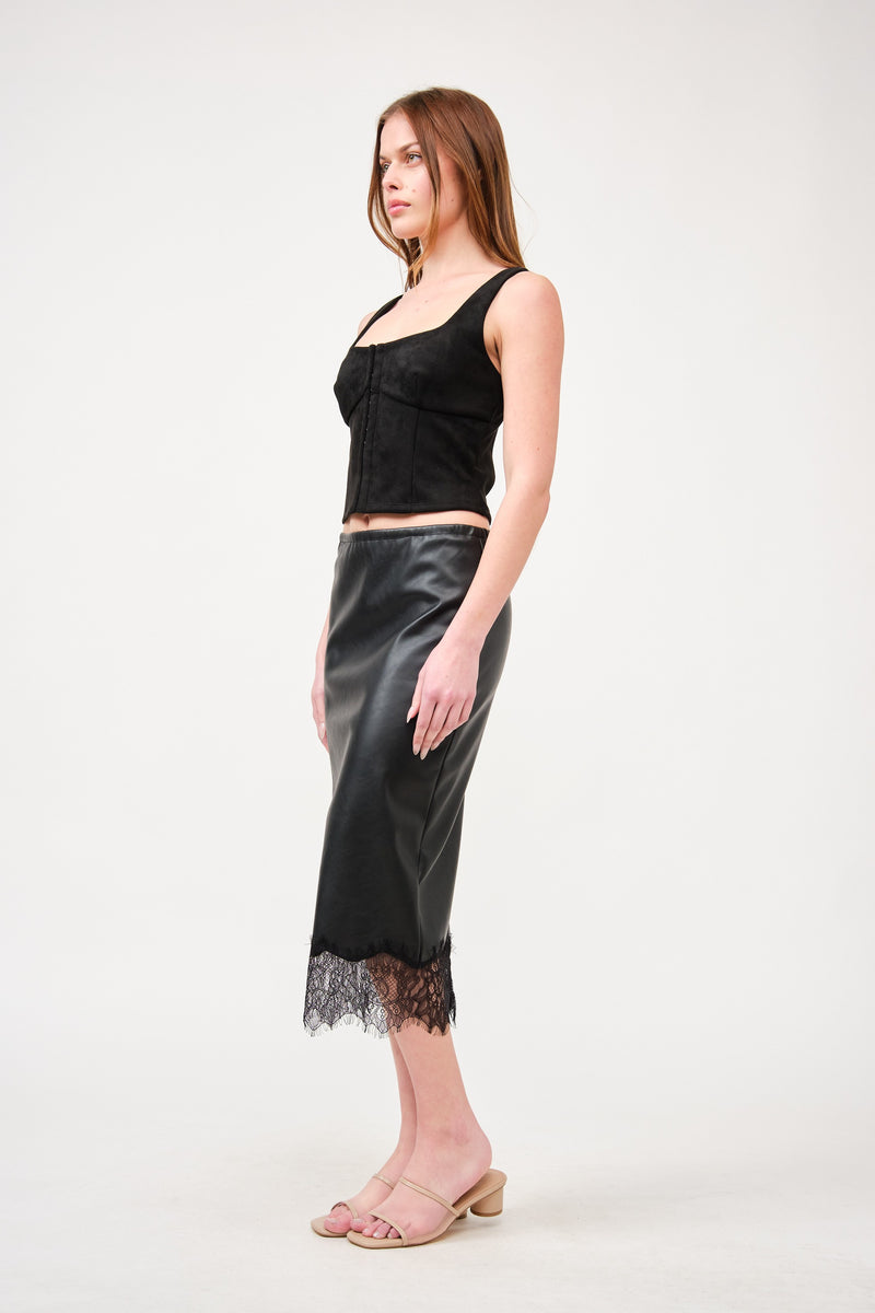 LACE EDGE SKIRT