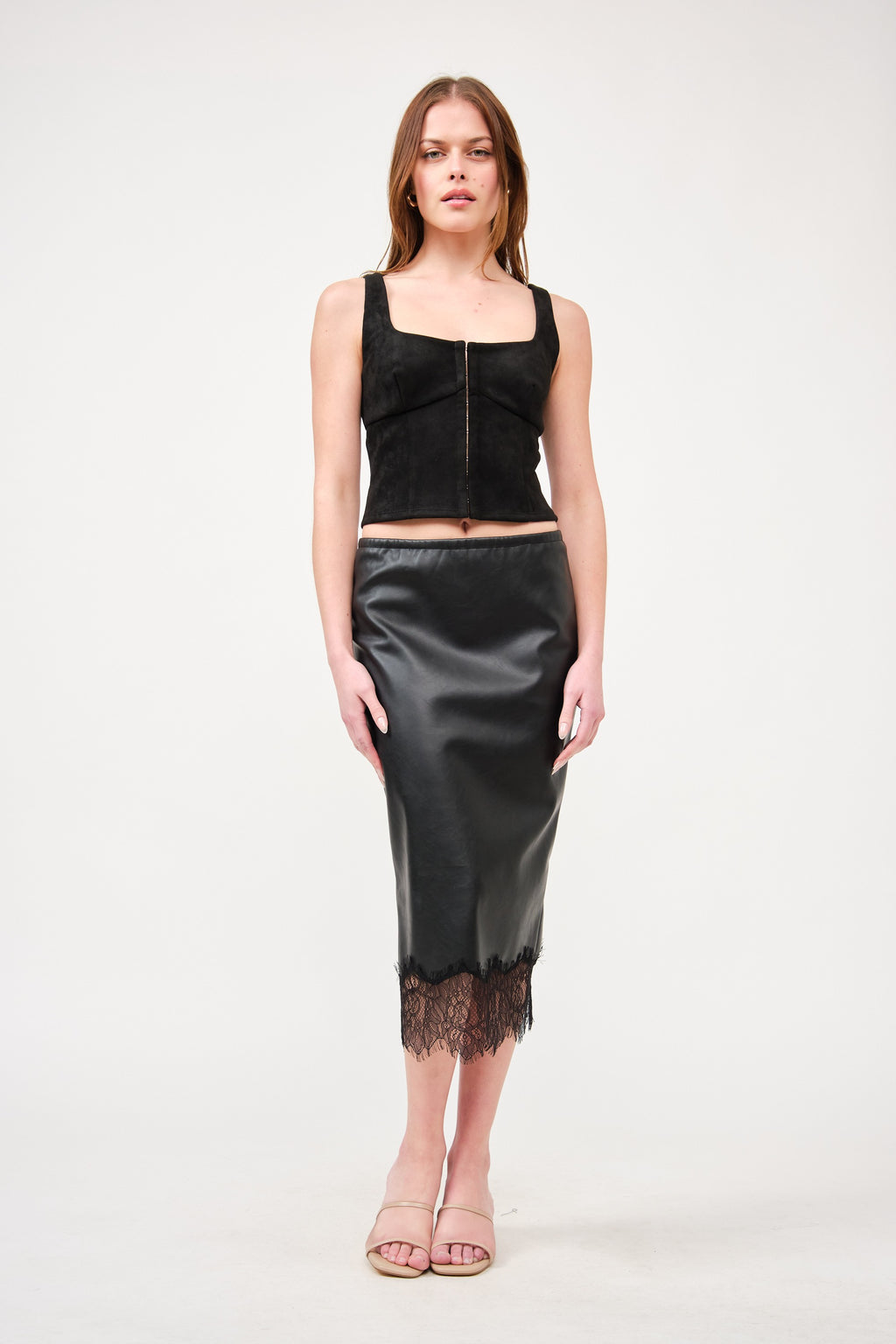 LACE EDGE SKIRT