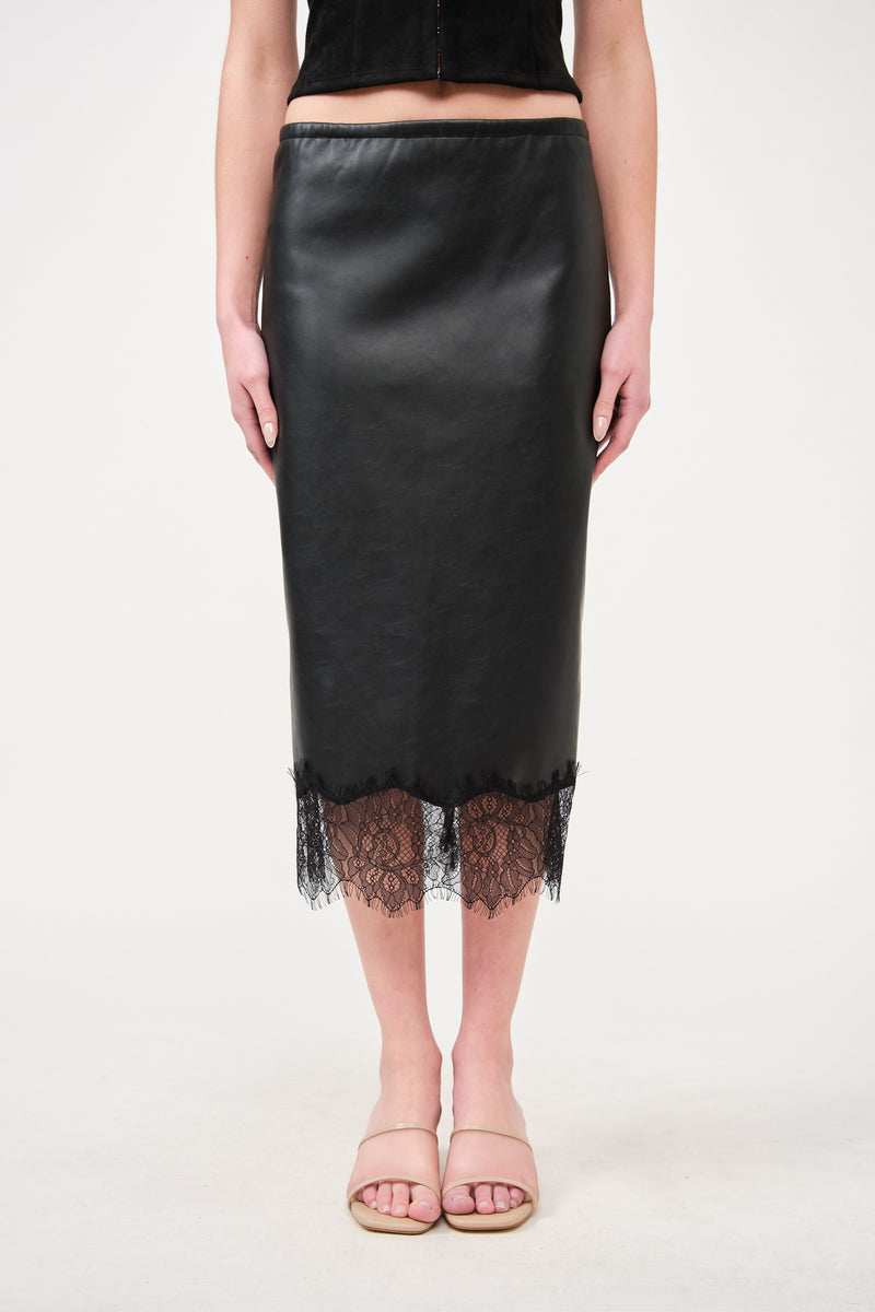 LACE EDGE SKIRT