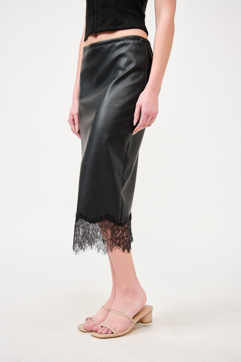 LACE EDGE SKIRT