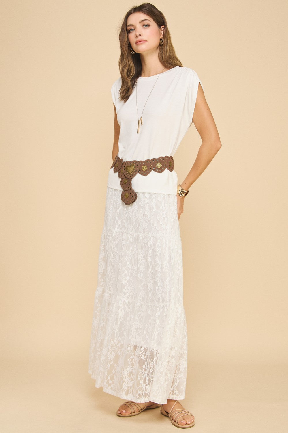 LACE MAXI SKIRT