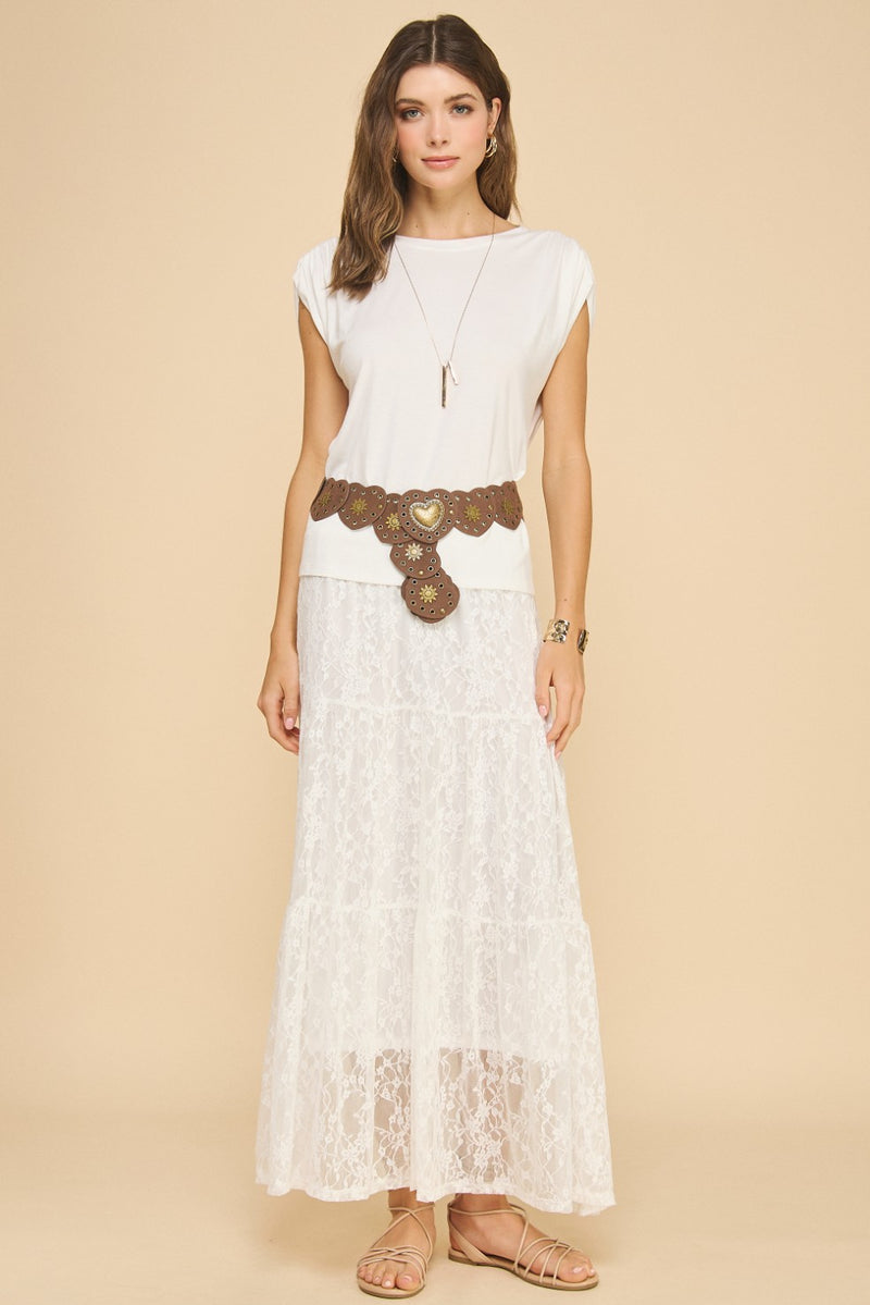 LACE MAXI SKIRT