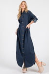 PRE ORDER - DENIM SHIRT DRESS