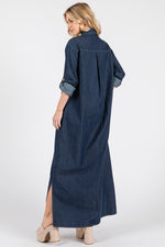 PRE ORDER - DENIM SHIRT DRESS