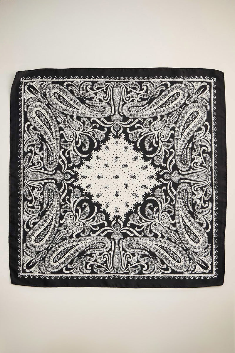 BANDANA PATTERN SCARF - BL