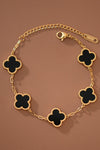 18K BLACK CLOVER BRACELET