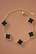 18K BLACK CLOVER BRACELET