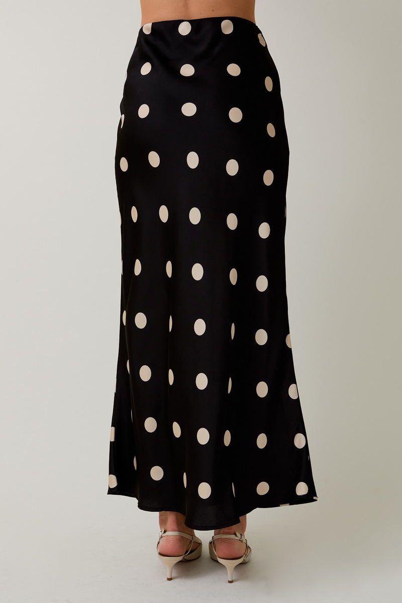 POLKA DOT SLIP SKIRT