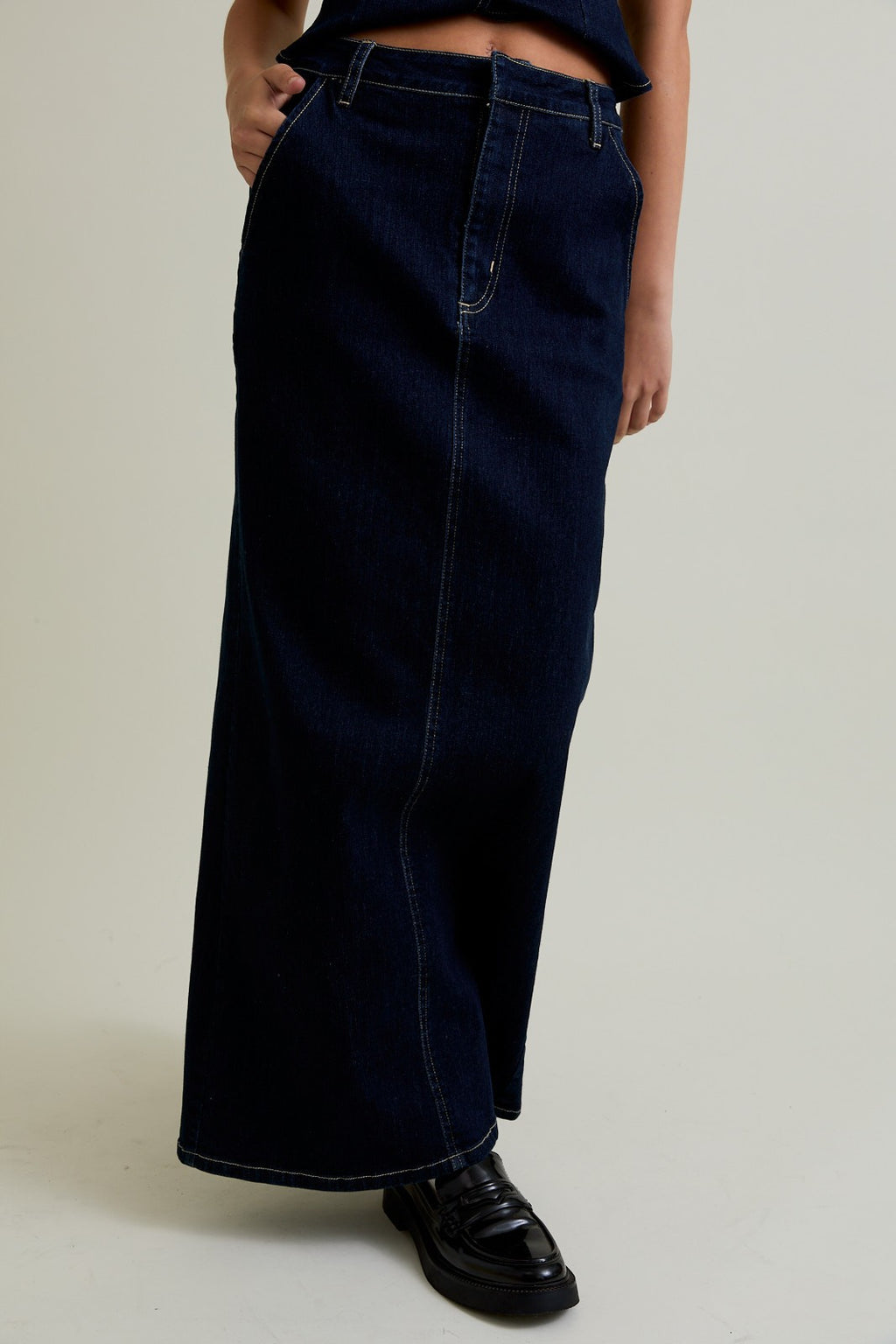 HIGH WAIST DENIM SKIRT