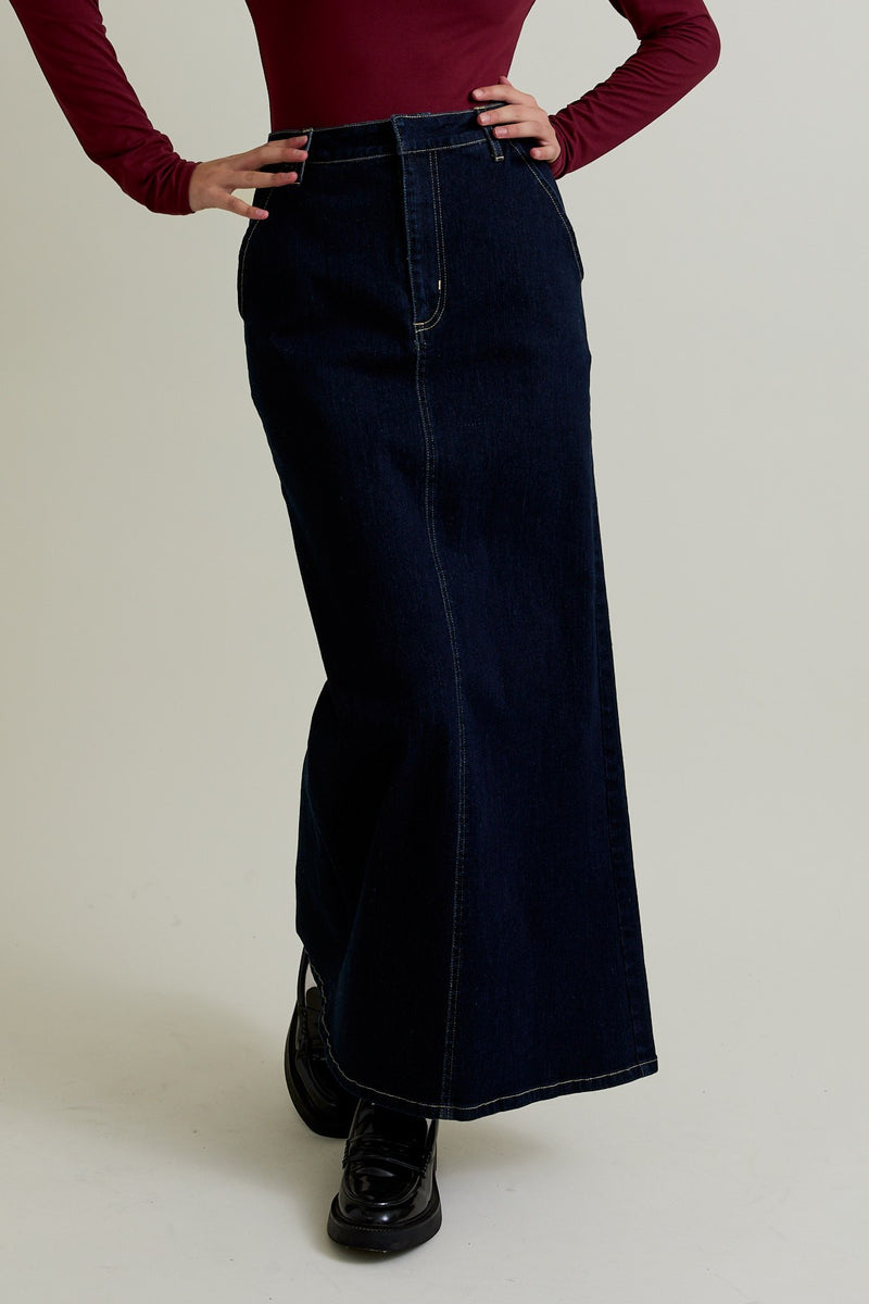 HIGH WAIST DENIM SKIRT