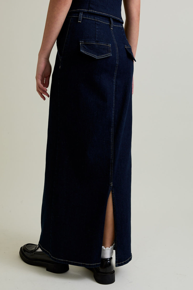 HIGH WAIST DENIM SKIRT